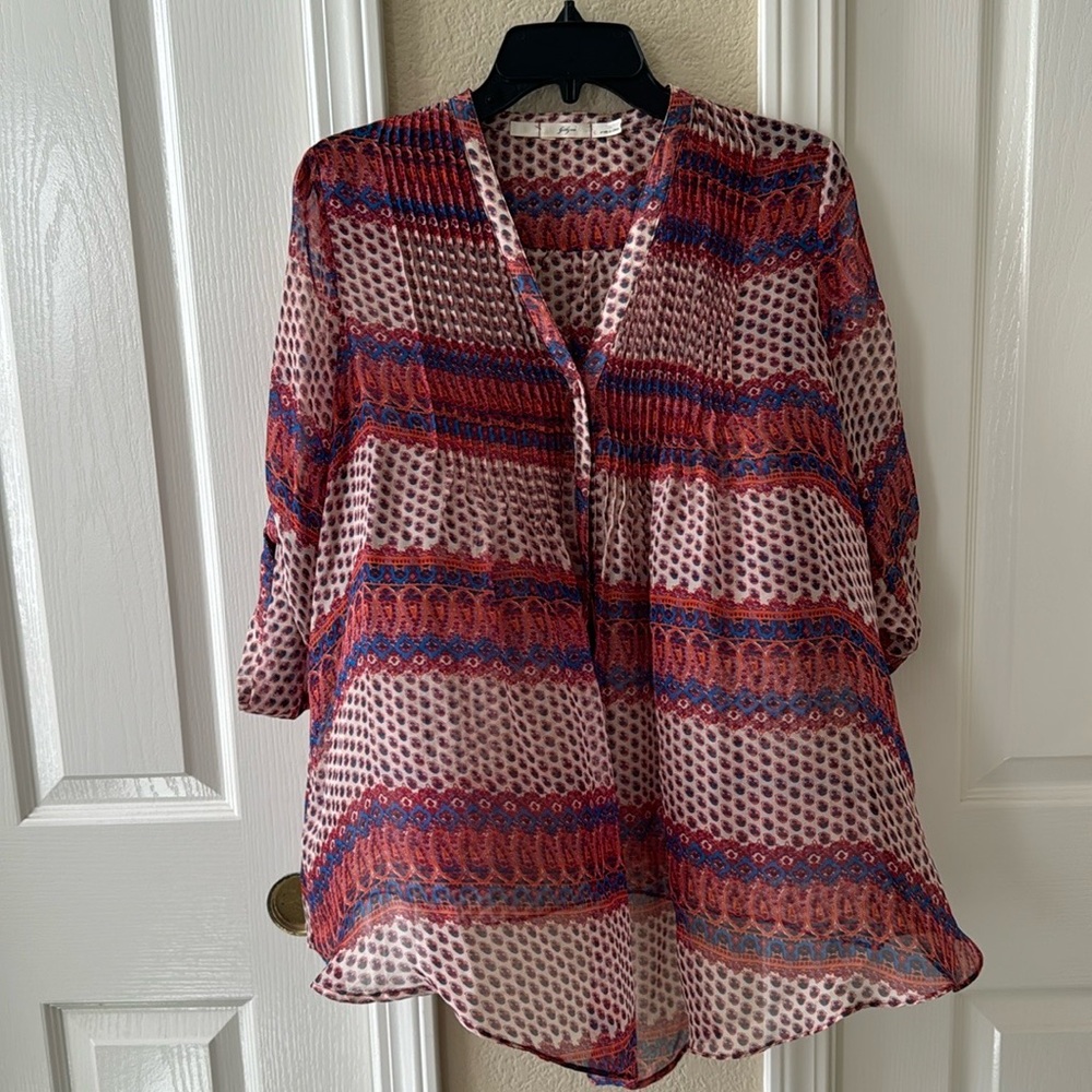 Gibson 100% silk top